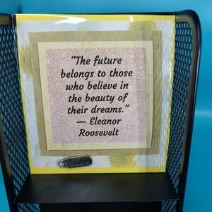 Handmade Inspirational Quotes with Charm! Nursing Home Crafts! Believe Future